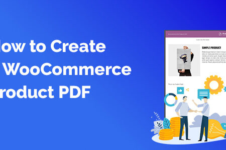 How to create a WooCommerce product PDF?